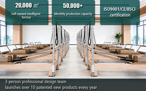 Machine de Pilates Reformer portable, réglable et durable, pliable avec tour, pour studio de Pilates et exercices de yoga - Product Image 6