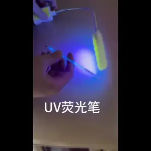 Pluma de tinta de recarga de luz UV invisible que desaparece para fabricación de cuero y lápiz de bolígrafo de fábrica de zapatos