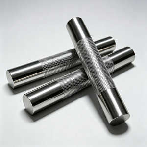 High Precision CNC Machining Knurled Aluminum Alloy <b>Rod</b> OEM Custom Drawings for Machining Various Materials Sizes Available - Product Image 2