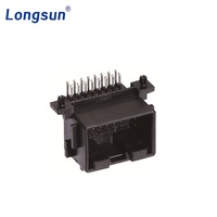 Remplacer le connecteur mâle de carte de circuit imprimé (PCB) TYCO AMP 966870-1 à 16 broches, en nylon automobile, cuivre étamé.
