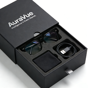 Boîte à lunettes intelligente en carton ondulé, emballage robuste avec insert pour ranger les lunettes et le chargeur, pour un transport sécurisé - Product Image 1