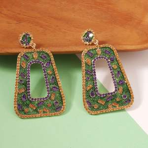 Mardi Gras orecchini di carnevale viola tendenza Crazy gioielli per le vacanze regali Festival gioielli orecchini per feste orecchini Vintage per le donne - Product Image 5