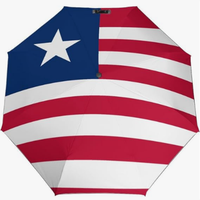 Parapluie pliant entièrement automatique à thème national, motif drapeau culturel du Malawi, système d'exploitation sans effort, économie d'énergie