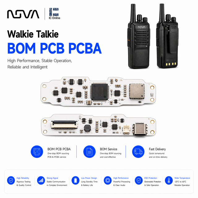 Walkie Talkie Control board mainboard OEM Bom list service Multi-layer PCB PCBA customise