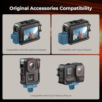 Pour SmallRig Insta360 Ace Pro 2 : Cage utilitaire avec support de montage horizontal et vertical pour caméra d'action, griffe et griffe porte-accessoire