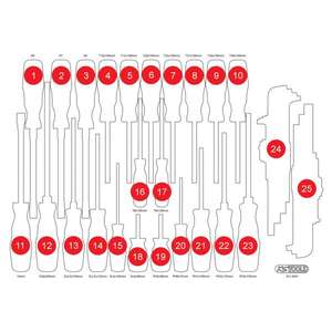 KS เครื่องมือ-811.0041-97โฟมเปล่าแทรกสำหรับ811.0041-EAN 4042146849002กลิ้งการประชุมเชิงปฏิบัติการถาดเปล่า - Product Image 1