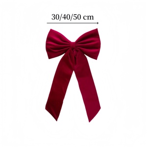 Meichuanghui bán buôn OEM ODM giáng sinh Bow trang trí Giáng sinh nhung đỏ Ribbon Bow trang trí nội thất cầu thang lan can và Cây giáng sinh - Product Image 2