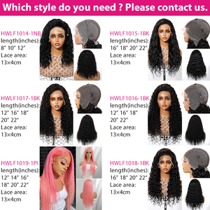 Perruque ondulée bouclée naturelle en cheveux humains 100% Remy, perruques en cheveux humains avec dentelle frontale, à porter et à partir, sans colle, pré-coupées - Product Image 5