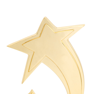 Trofeo in Metallo Dorato di Design Personalizzato con Base in Legno per Competizioni di Canto o Danza JM14 - Product Image 2
