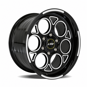 Jantes forgées LSR673s 5x114.3 15 16 17 pouces, nouveau design tendance, noir usiné pour Chevrolet Ford Jeep - Product Image 1