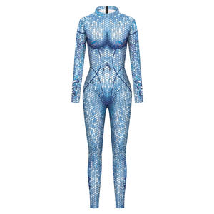 Disfraz de Cosplay de <span class=keywords><strong>Aquaman</strong></span> y la Reina Atlanna, Mono, Catsuit, Traje Zentai para Fiesta de Halloween, Body para Mujer, Disfraz de Halloween - Product Image 3