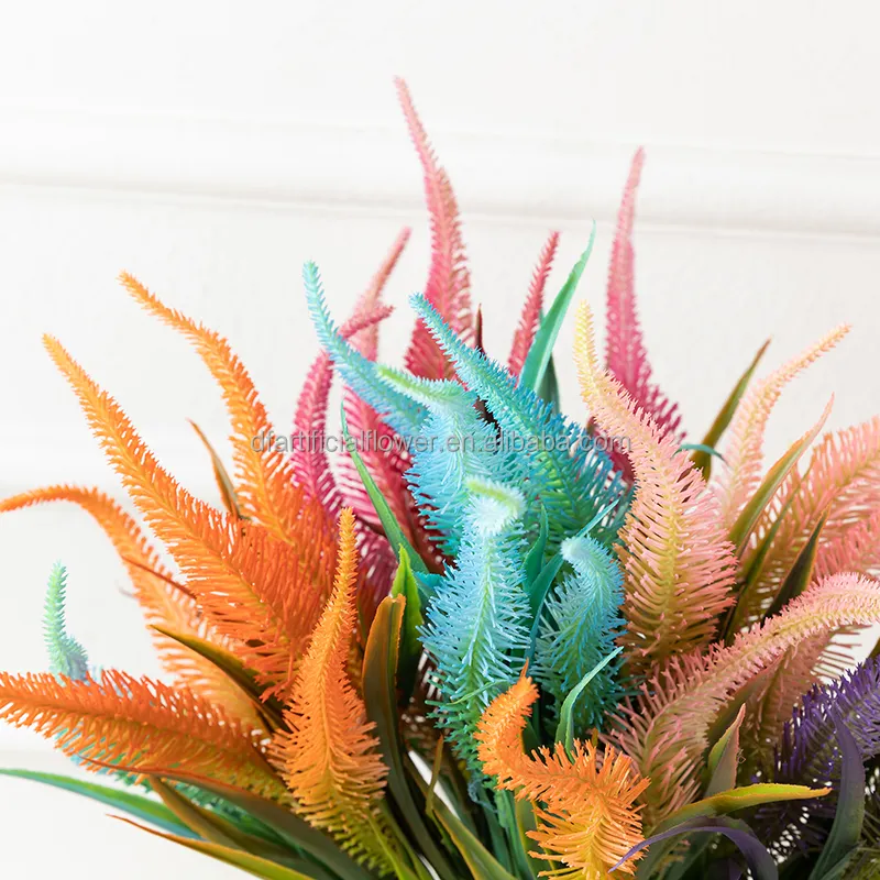 C81 venda quente mais popular colorido bela seca flor jóias grama plantas artificiais decoração por atacado