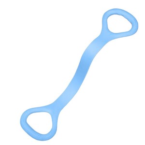 Bande de résistance en forme de figure 8, corde élastique en silicone épaisse rose pour l'ouverture du dos et l'étirement des épaules, yoga à domicile, fitness - Product Image 3