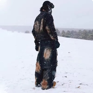 <span class=keywords><strong>Jeans</strong></span> Cargo da <span class=keywords><strong>Uomo</strong></span> Produttore Lavaggio Fango Pesante a <span class=keywords><strong>Vita</strong></span> Doppia Streetwear Taglie Forti con Logo Personalizzato Vestibilità Comoda - Product Image 5