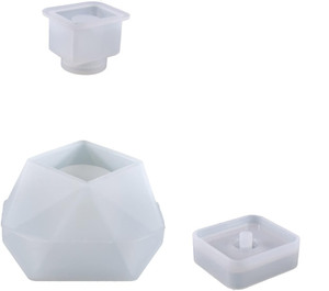 ชุดแม่พิมพ์ซิลิโคนสีขาว 4 ชิ้น STELLAR สำหรับทำเทียนรูปดอกบัวจากปูนปลาสเตอร์ DIY ทนความร้อนและใช้กับไมโครเวฟได้ ตกแต่งบ้าน - Product Image 4