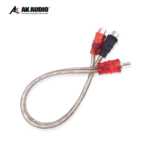 Sistema de Audio para Automóvil AK-RN4, Cable de Audio de Cobre Puro, Una Conexión <span class=keywords><strong>Macho</strong></span> y Dos Hembra, Línea de Señal - Product Image 2