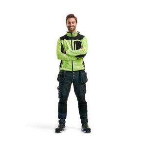 BLAKLADER - 493021173399XXL Veste tricotée Jaune/Noir-EAN 7330509446256 VESTES DE TRAVAIL D'HIVER SOFTSHELL ET VESTES REMBOURRÉES - Product Image 3
