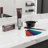 Coloration capillaire semi-permanente bio toutes couleurs sans ammoniaque qualité supérieure 100ml Crème colorante facile pour cheveux noirs