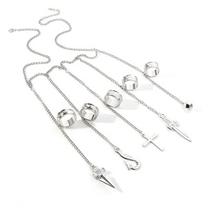 Klassische Cosplay-Kettenringe 5-Finger-Ringe Hunter X Hunter Kurapika Kettenringe für Damen und Herren für <span class=keywords><strong>Anime</strong></span> Hunter Charakter Cosplay - Product Image 3
