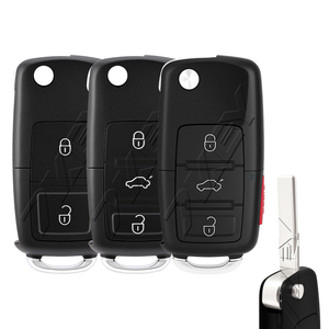 <span class=keywords><strong>Clé</strong></span> de voiture avec HU66 New Folding Shell Case Fob pour VW Volkswagen <span class=keywords><strong>Golf</strong></span> Mk6 Tiguan Passat CC SEAT Skoda Octavia - Product Image 1