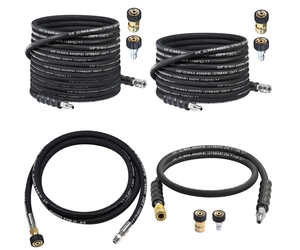 Haute Performance 3/8 \ "PW fil d'acier tressé <span class=keywords><strong>tuyau</strong></span> 100ft eau chaude/froide Max 250F pliable pivotant M22-14mm outils de nettoyage de voiture - Product Image 6