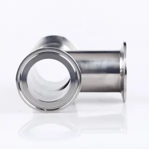 Chwzjy SUS 304 316L Sanitary Stainless Steel Pipe Fitting Tri Clamp Equal Tee