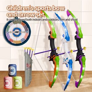 Ensemble de Jouets d'Activités Sportives pour Enfants, <span class=keywords><strong>Arc</strong></span> <span class=keywords><strong>et</strong></span> Flèches avec Cible de Tir à l'<span class=keywords><strong>Arc</strong></span>, Jeux de Plein Air pour Enfants - Product Image 2