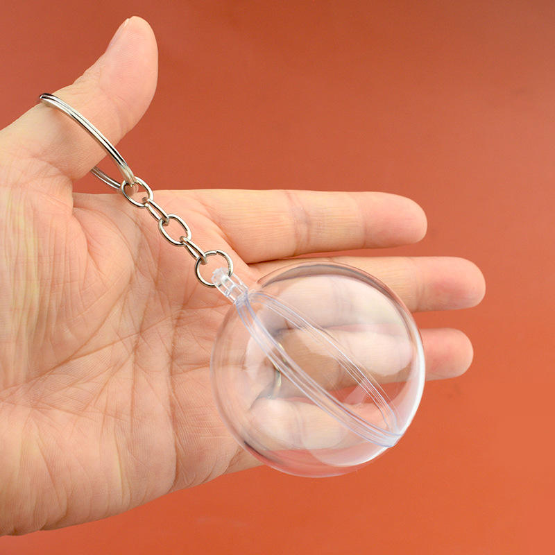 ZQDL Boule En Plastique Transparente à Remplir Pour Porte-clés