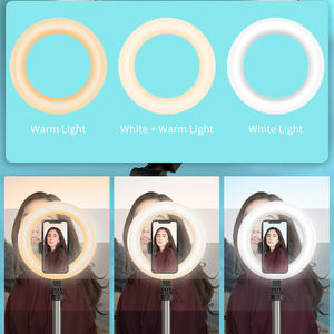 Novità L06 Lungo selfie bastone con 8 pollici anello di luce All-in-one selfie anello di supporto da Terra di luce treppiede luce di riempimento - Product Image 3
