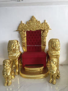 OE-FASHION Luxury Gold Throne's <strong>Chairs</strong> Royal King and Queen Design Fabric Material <strong>for</strong> Church Application on <strong>Sale</strong> - Product Image 6