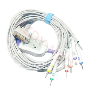 Kompatibel mit BTL-08 LT 12 Lead-EKG-Kabel, DB15 Pin-Anschluss 10 Lead-EKG-Kabel, 9293-033-50, 9293-033-52