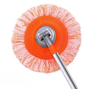 FF648 Home Cleaning Microfiber Floor Mop Stainless Steel Handle Car Wash Brush Wet Dry Chenille Flat Mop