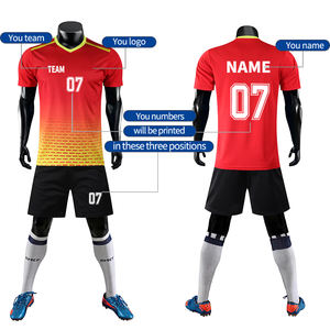 定制凉爽纹理透气足球服坦桑尼亚足球服 - Product Image 3