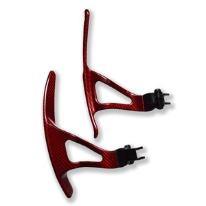 Palettes de changement de vitesse en fibre de carbone personnalisées pour Nissan <span class=keywords><strong>GTR</strong></span> R35 <span class=keywords><strong>R36</strong></span> CBA DBA modèle d'accessoires de volant en cuir de style sport - Product Image 5