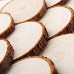 Vendita calda legno fetta di albero non finito in legno di pino naturale rotondo fette di albero per artigianato fai da te sottobicchieri decorazioni per la casa - Product Image 4