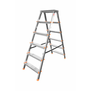 GIERRE BA260 Stylo Single Straight Fiberglass Industrial <b>Ladder</b> for Exterior Applications - Product Image 6