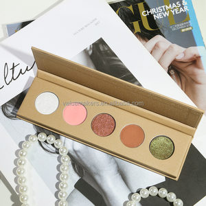 Paleta de sombras de ojos con purpurina DIY de 5 Formas personalizable, maquillaje de ojos metálico mate holográfico de alta pigmentación, Etiqueta Privada - Product Image 3