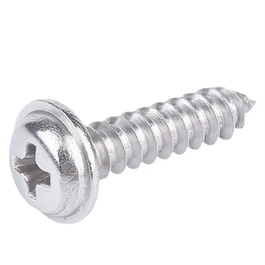Tornillos autorroscantes de acero inoxidable A2-70 304 con cabeza de botón Phillips y brida, M1.4, M2, M2.2, M3, M3.5, M4, M4.2, M5 - Product Image 6