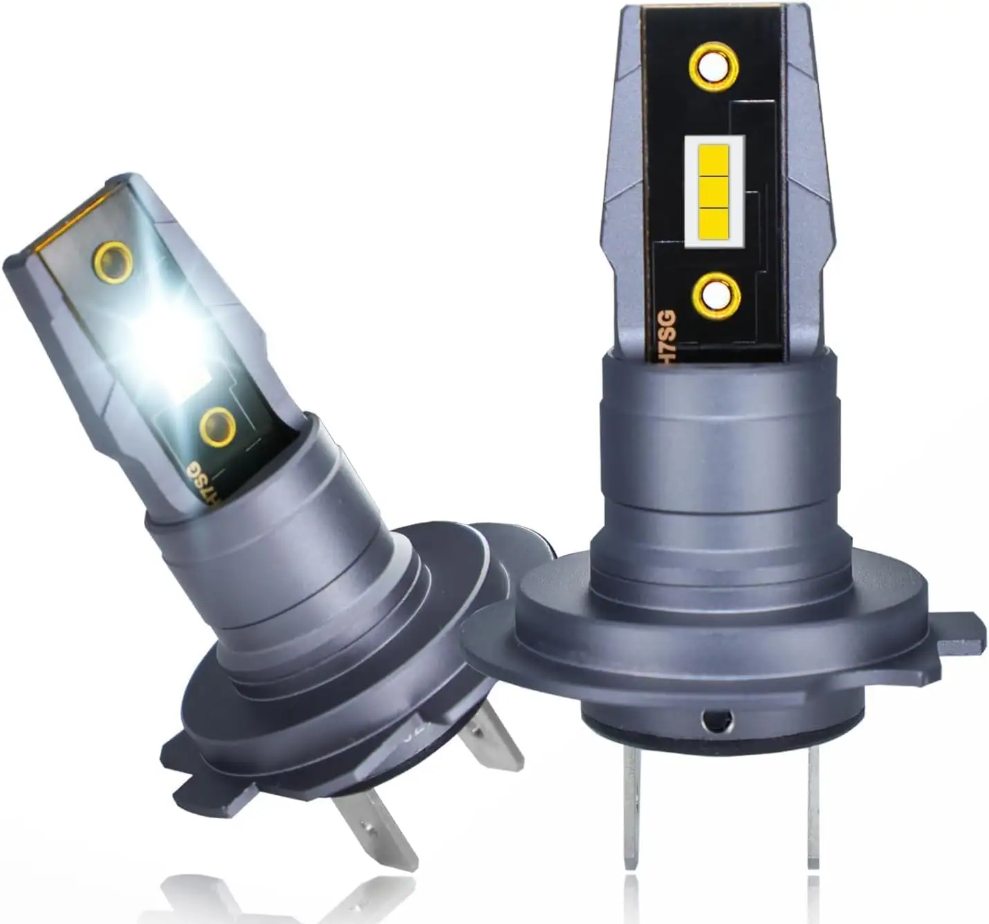 ระบบไฟส่องสว่างอัตโนมัติหลอดไฟ LED ขนาดเล็ก12V H7หลอดไฟหน้า LED H7 LED H4หลอดไฟ LED