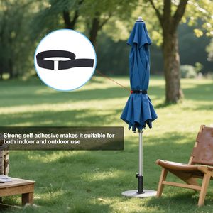 Có thể điều chỉnh 16 ft x 1in 25 Màu đen Nylon quan hệ cáp 1 inch rộng móc Vòng dây đai kim loại khó<span class=keywords><strong>a</strong></span> miễn phí cắt Chiều dài đảm bảo quan hệ dây - Product Image 4