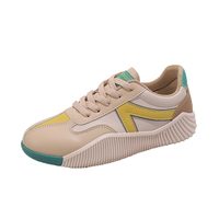 Nouvelles chaussures de plateforme Joker respirantes, sport, décontractées, course à pied, marche, tendance mode, résistantes aux chocs, antidérapantes, lacets, dessus en PU