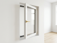 Ventana Exterior Abatible de Aluminio Resistente con Mosquitera para Jardín, Gazebo o Terraza, Precio de Fábrica Profesional