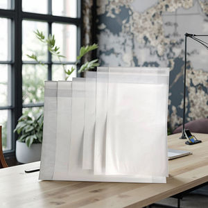 Factory Direct 100% Recyclable <b>Biodegradable</b> Semi‑Transparent Glassine Coated Self‑Adhesive <b>Paper</b> Bag for Phone Case Pack - Product Image 4