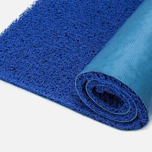 Anti slip commercial spaghetti noodle mats doormat waterproof outdoor floor door mat plastic carpet pvc coil roll mats