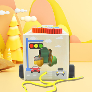 Erkek kız için çekici kamyon ahşap bebek yapı taşı oyuncak eğitim çocuklar istihbarat kutusu yaşları 2-14 birleştirin - Product Image 6