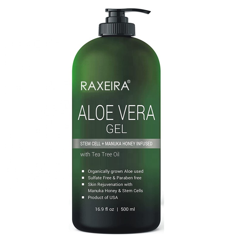 Gel naturel d'aloe vera hydratant pour le visage et les cheveux parfait pour les coups de soleil Gel d'aloe vera hydratant apaisant