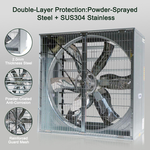 Tùy chỉnh gia cầm quạt thông gió nhiệm vụ nặng nề công nghiệp Quạt thông gió Gà nhà hệ thống ống xả cao CFM thép mạ kẽm - Product Image 4