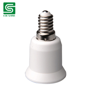 Adaptateur en plastique CE Support de lampe E14 à E27 E27 à E14 Socket