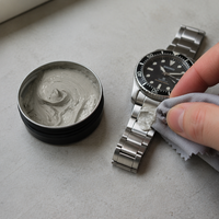 Pâte de polissage pour éliminer les rayures de montre, composé de réparation des rayures fines pour bracelet en acier inoxydable, pot en aluminium personnalisé OEM