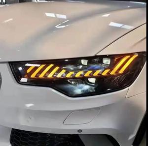 Nueva llegada para <span class=keywords><strong>Audi</strong></span> <span class=keywords><strong>A6</strong></span> faro LED completo 2012-2015 A6L <span class=keywords><strong>C7</strong></span> faros LED DRL con señal de sintonización dinámica - Product Image 2